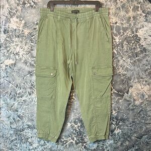 Banana Republic Green Track Pants Relaxed Fit Joggers